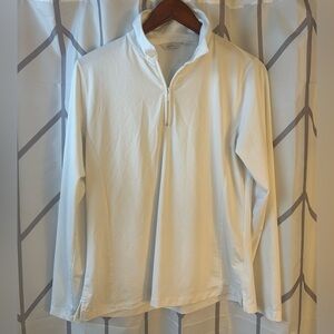 Lady Hagen White Long Sleeve Women's Quarter Zip Pullover